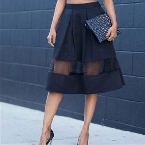 Express black skirt